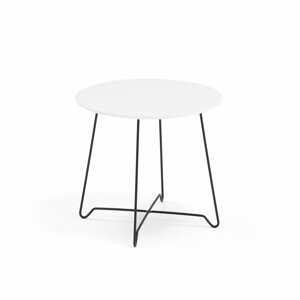 Konferenční stolek Iris, výška 460 mm, černá, bílá