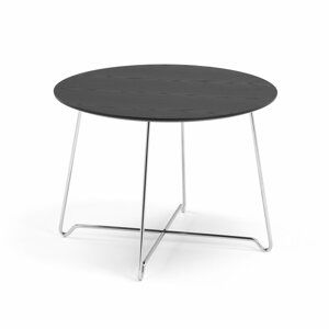 Konferenční stolek Iris, výška 510 mm, chrom, černá