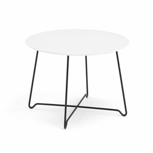 Konferenční stolek Iris, výška 510 mm, černá, bílá