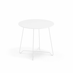 Konferenční stolek Iris, výška 460 mm, bílá, bílá