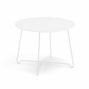 Konferenční stolek Iris, výška 510 mm, bílá, bílá