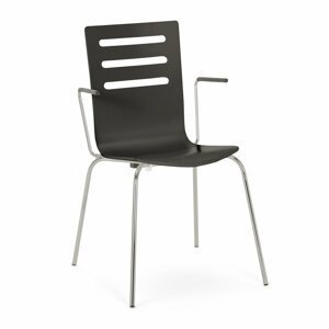 Jídelní židle Milla, s područkami, černá