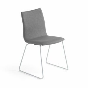 Konferenční židle Ottawa, šedý potah, šedá