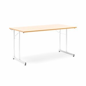 Skládací stůl Claire, 1400x700 mm, buk, chrom