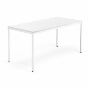 Stůl Modulus, 1600x800 mm, bílý rám, bílá
