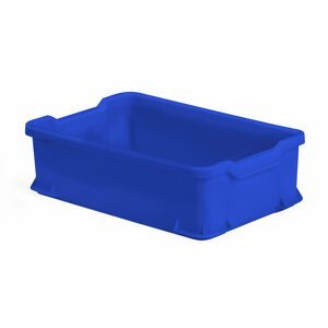 Plastová přepravka, 24 l, 600x400x145 mm, modrá