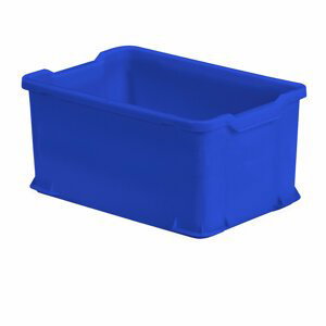 Plastová přepravka, 54 l, 600x400x300 mm, modrá