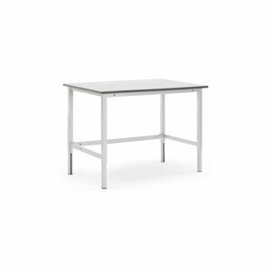 Pracovní stůl MOTION, 1500x800 mm, nosnost 400 kg, šedá deska HPL
