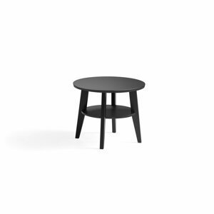 Konferenční stolek Holly, ? 600 mm, černý