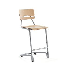 Školní židle DOCTRINA, výška 650 mm, bříza