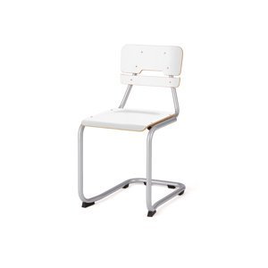 Školní židle LEGERE I, výška 450 mm, bílá