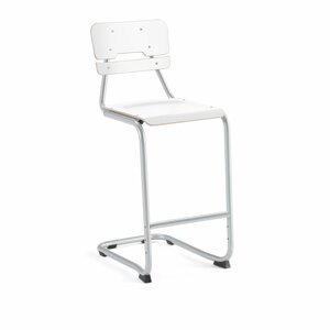 Školní židle LEGERE I, výška 650 mm, bílá