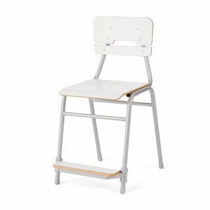 Školní židle ADDITO, výška 500 mm, bílá