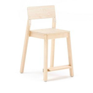 Vysoká dětská židle LOVE, výška 500 mm, bříza, bříza