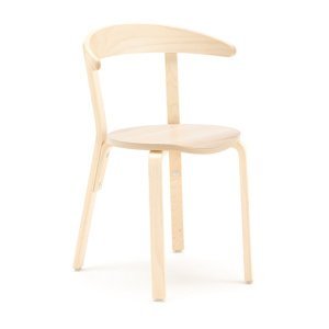 Dřevěná židle LINUS, výška sedáku 450 mm, dýha, bříza