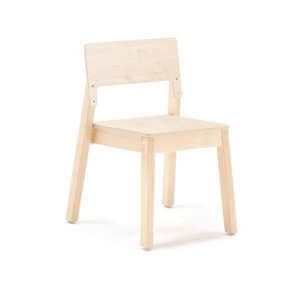 Dětská židle LOVE, výška 380 mm, bříza, bříza