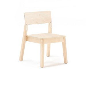 Dětská židle LOVE, výška 350 mm, bříza, bříza