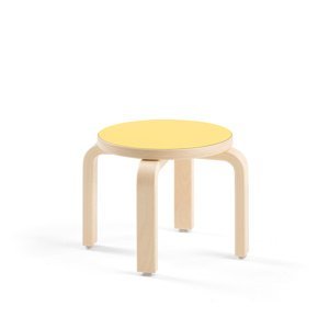 Dětská stolička DANTE, výška 260 mm, bříza/žlutá