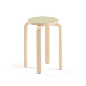 Dětská stolička DANTE, výška 460 mm, bříza/zelená