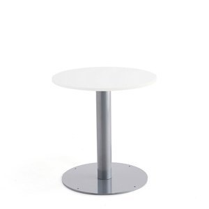 Kulatý stůl ALVA, Ø700x720 mm, bílá