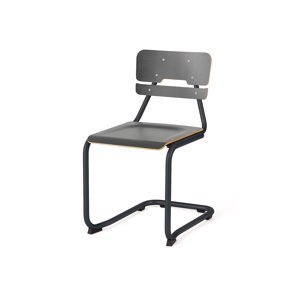 Školní židle LEGERE II, výška 450 mm, antracitově šedá, antracitově šedá