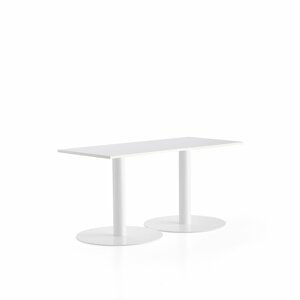 Stůl ALVA, 1400x700x720 mm, bílá, bílá