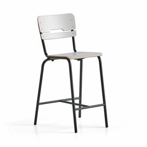 Školní židle SCIENTIA, sedák 360x360 mm, výška 650 mm, antracitová/šedá