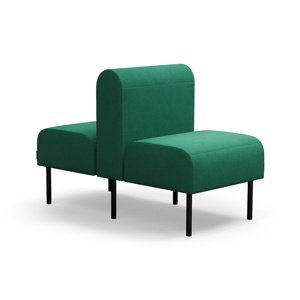 Modulární sedačka VARIETY, oboustranná, 1místná, potahová látka Blues CSII, zeleno-tyrkysová