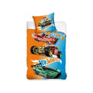 TipTrade Bavlněné povlečení 140x200 + 70x90 cm - Hot Wheels Retro