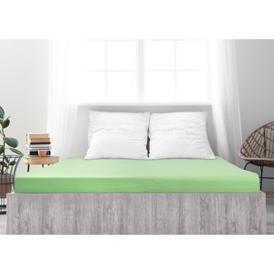Prostěradlo Jersey bavlna IDEAL - Světlá zelená Rozměr: 180 x 200
