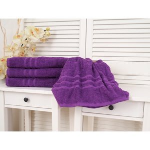 Bavlněný froté ručník Classic - Fialový Rozměr: 30 x 50