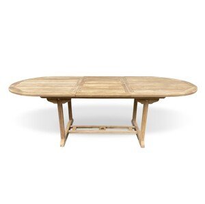 Nábytek Texim Faisal oválný/hranatý teakový rozkládací stůl Typ stolu: hranatý