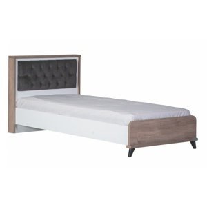 Studentská postel 120x200 brian - dub/bílá