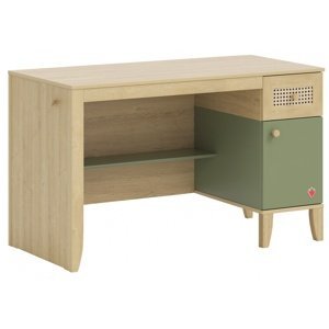 Studentský stůl habitat - dub/zelená