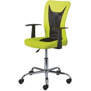 Otočná židle na kolečkách nanny - zelená/černá