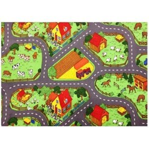 Dětský hrací koberec farma 2 - 133 x 165 cm