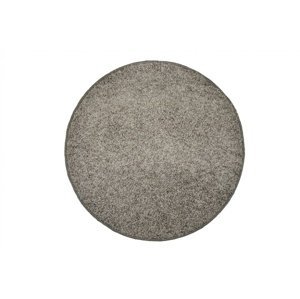 Koberec color shaggy - šedá - kruh - kruh průměr 200 cm