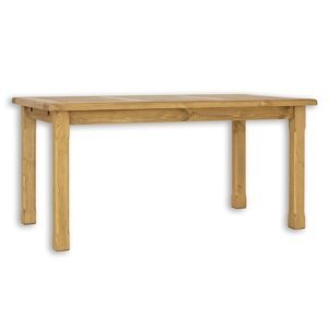 Dřevěný jídelní stůl 80x120cm mes 02 b - k13 bělená borovice