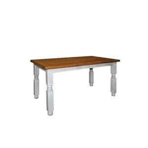 Jídelní selský rustikální stůl z masivního dřeva 90x160cm mes 01b -