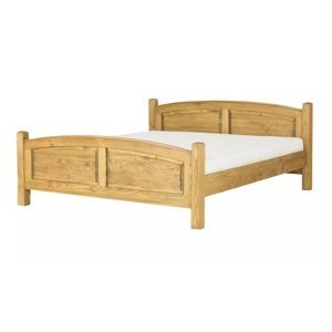 Manželská postel 160x200 dřevěná selská acc 05 - k13 bělená borovice