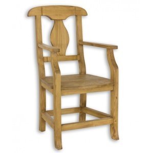Židle s opěrkami sil 11 selská - k13 bělená borovice