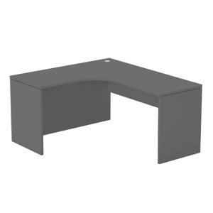 Rohový stůl rea play - graphite - pravý