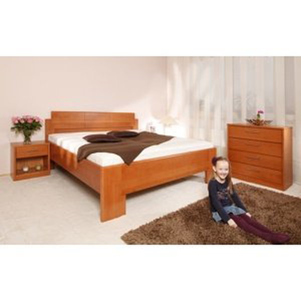 Masivní postel s úložným prostorem deluxe 1 - 160/180 x 200cm - 160 x