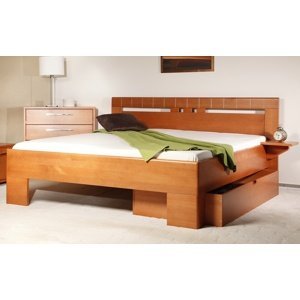 Masivní postel s úložným prostorem varezza 1 - 160/180 x 200cm - 160 x