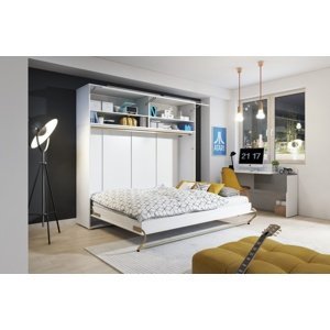Výklopná postel 140 concept pro cp-04p bílá lesk/bílá mat