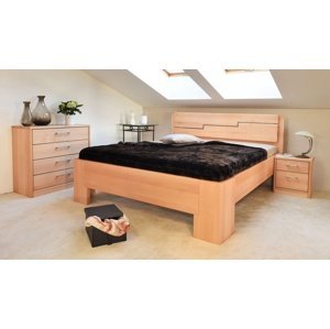 Masivní postel s úložným prostorem manhattan 3 - 160/180 x 200cm - 160