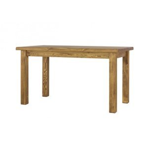 Dřevěný selský stůl 90x160 mes 13 a s hladkou deskou - k15 hnědá