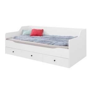 Dětská postel bjorn 90x200cm s úložným prostorem, skandinávský styl -