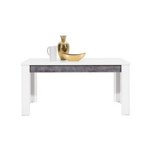 Jídelní stůl s rozkládáním brando - bílá / beton