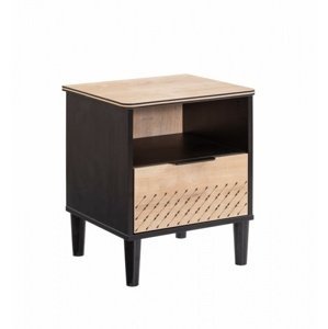 Noční stolek sirius - dub černý/dub zlatý